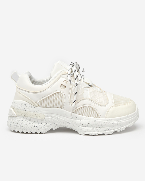 Bílé a ecru sportovní boty pro ženy tenisky Dejis - Footwear