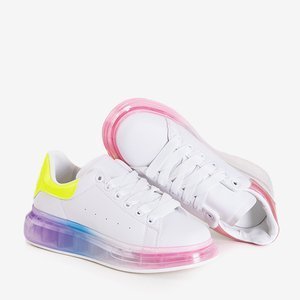 Bílé a růžové dámské sportovní tenisky Palmer - obuv