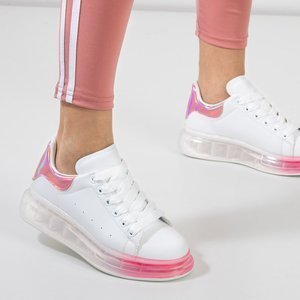 Bílé a růžové dámské sportovní tenisky Palmer - obuv