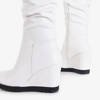Bílé dámské klínové boty Abiela - boty