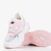Bílé sportovní boty s růžovými vložkami Pitaya - Obuv