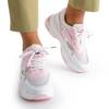Bílé sportovní boty s růžovými vložkami Pitaya - Obuv