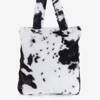 Černá a bílá kožešinová kabelka pro ženy - Kabelky