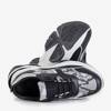 Černá dámská sportovní obuv s reliéfem hadí kůže Feliks - obuv