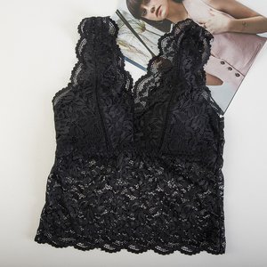 Černá krajková braletová podprsenka - Spodní prádlo