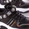 Černá sportovní obuv Wilhemina se zirkony - obuv
