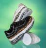 Černá sportovní obuv s vložkou Gromin leopard - Obuv 1