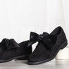 Černé boty na podpatku s lukem Blasea - Obuv