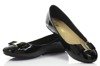Černé dámské baleríny s mašlí Toversi - boty