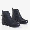 Černé dámské boty na podpatku od firmy Tideja- Shoes
