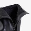 Černé dámské boty s ozdobným zipem Santiago - Obuv