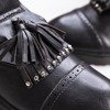 Černé dámské boty s vystřihnutým Nagetieva - Obuv 1