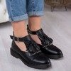 Černé dámské boty s vystřihnutým Nagetieva - Obuv 1