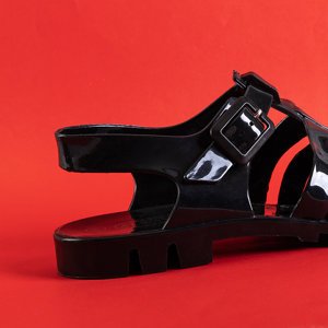 Černé dámské gumové sandály Gladisy - obuv
