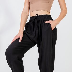 Černé dámské haremové kalhoty - Oblečení