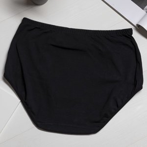 Černé dámské kalhotky s krajkou PLUS SIZE - Spodní prádlo