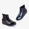 Černé dámské klínové boty od firmy Stasia - Footwear