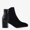 Černé dámské kotníkové boty na sloupku Marlaja - obuv