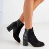 Černé dámské kotníkové boty na sloupku Marlaja - obuv