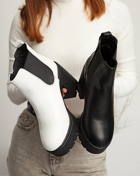 Černé dámské kotníkové boty na vyšším sloupku Arlinn- Footwear