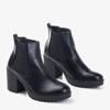 Černé dámské kotníkové kotníkové boty Vireek - obuv