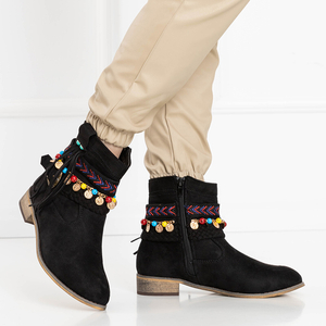 Černé dámské kovbojské boty Livra - obuv