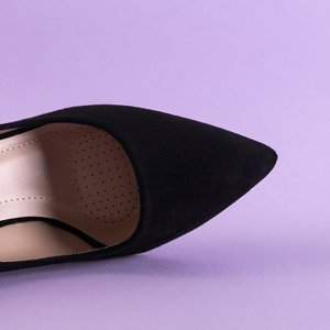 Černé dámské lodičky na jehlovém podpatku Kisita - obuv