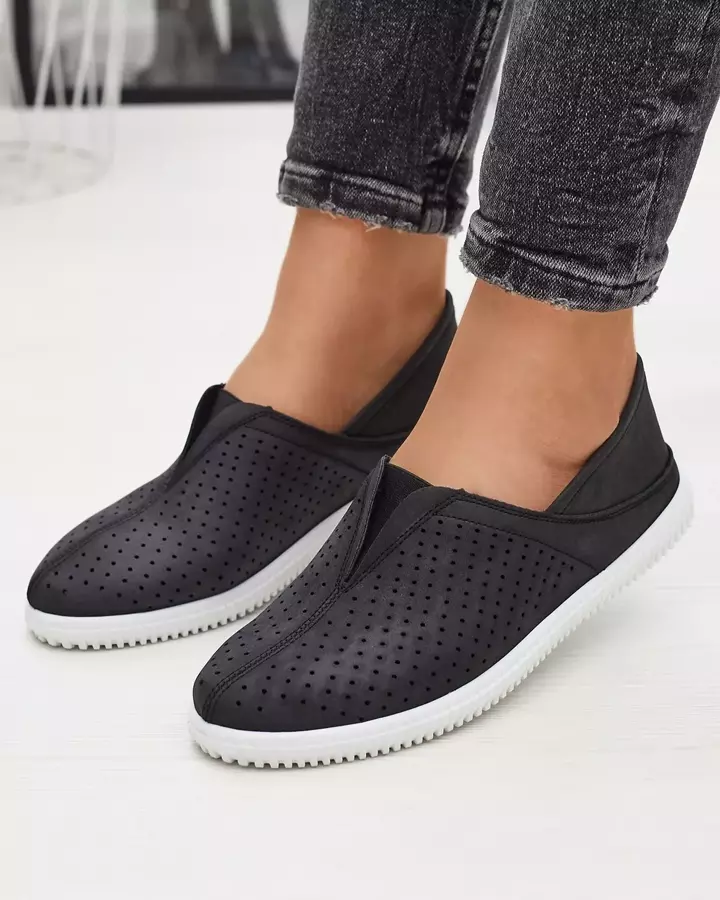 Černé dámské nazouváky Sohann- Footwear