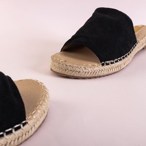 Černé dámské pantofle Lamiya - obuv