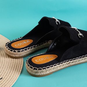 Černé dámské pantofle Masena - obuv