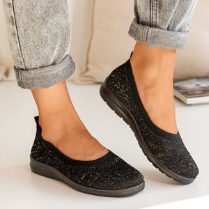 Černé dámské prolamované slip - na Isolda - boty