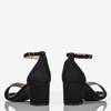 Černé dámské sandály na nízkém sloupku Puddin - Obuv 1
