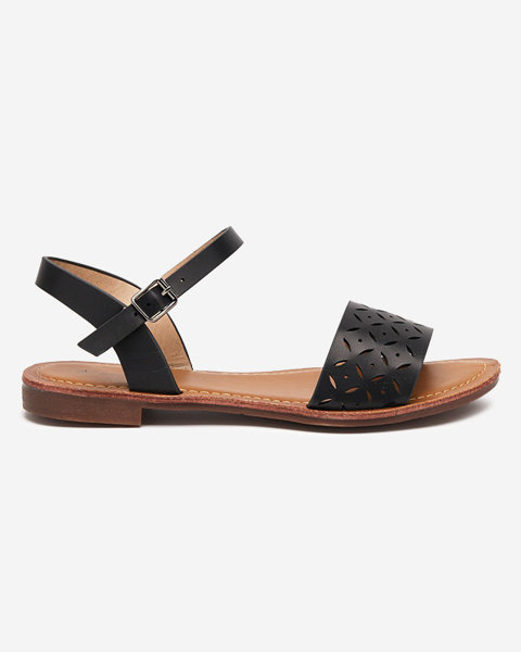 Černé dámské sandály s prolamováním Kofiil - Obuv
