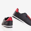 Černé dámské sportovní boty s červenými vložkami Dramena - Obuv
