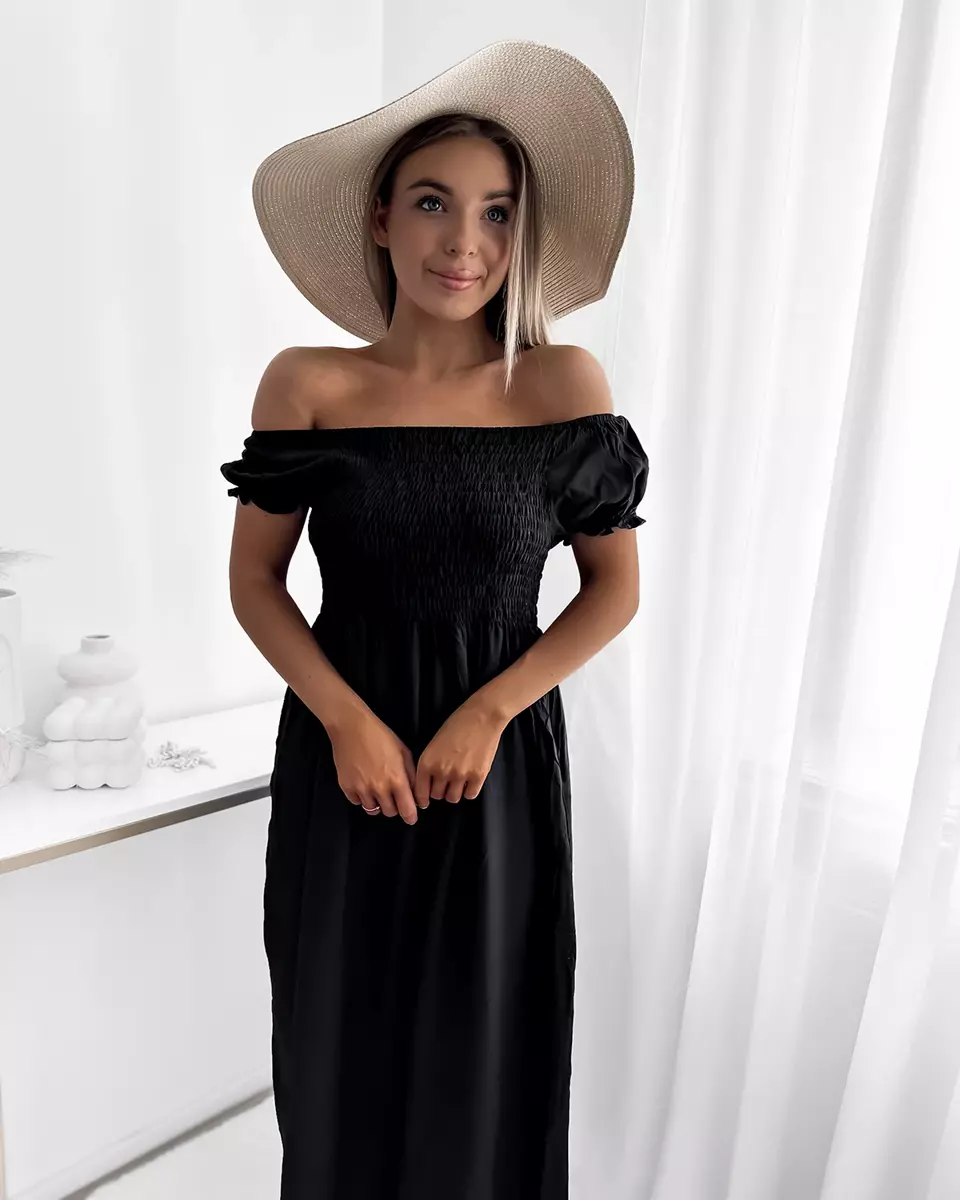 Černé dlouhé dámské šaty a'la hiszpanka- Oblečení
