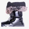 Černé izolované dámské sněhové boty od firmy Nordvik - Footwear