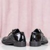 Černé lakované boty s ozdobami Catlin - Obuv
