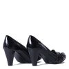 Černé lodičky z ekologické kůže Lias- obuv