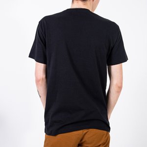 Černé pánské bavlněné tričko - oblečení