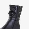 Černé ploché kotníkové boty se zirkony Westermodel - Obuv
