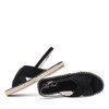 Černé ploché sandály Pelaya - obuv