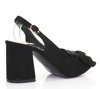 Černé sandály Celeste na nízkém podpatku - Obuv