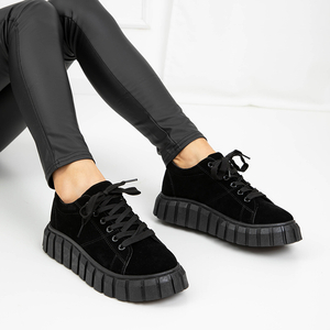 Černé sportovní boty pro ženy na platformě Miko - Obuv