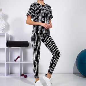 Černobílá dvoudílná dámská sada - Oblečení