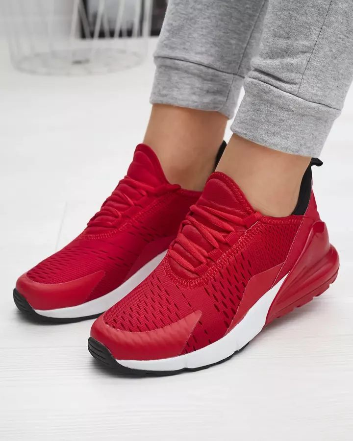 Červená dámská látková sportovní obuv Tayrio- Footwear