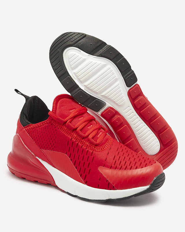 Červená dámská látková sportovní obuv Tayrio- Footwear