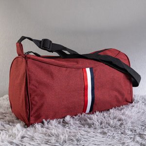 Červená unisex sportovní taška s pruhem - Kabelky