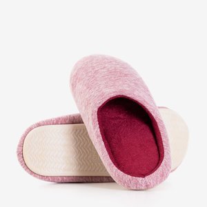 Červené a růžové dámské pantofle Minewra - obuv