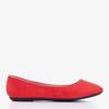 Červené dámské baleríny z ekologického semišu Marius - Footwear 1