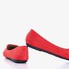 Červené dámské baleríny z ekologického semišu Marius - Footwear 1